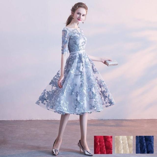 オンラインストア限定 パーティードレス 結婚式 二次会 ワンピース 結婚式 お呼ばれドレス ドレス 結婚式 お呼ばれ 結婚式 パーティードレス 袖あり 大きいサイ セール開催中 Www Endocenter Com Ua