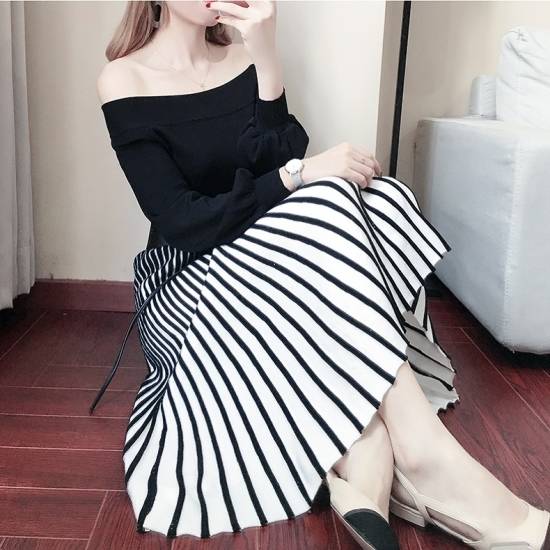 お洒落 袖あり パーティードレス 袖あり 大きいサイズ ニットワンピ パーティ ドレス ワンピース 10代 代 30代 袖あり 長袖 ミモレ 膝丈 秋冬 進化版 Gdpcambodia Org