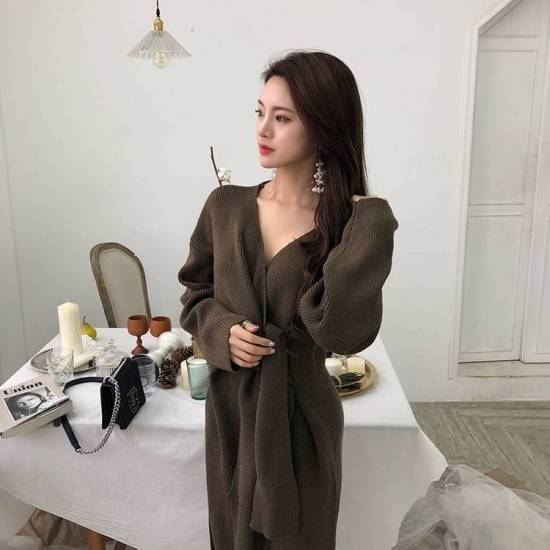 安いそれに目立つ ロングワンピース ワンピース ロング丈 マキシワンピース ニットワンピース ニット ワンピ ワンピース 大きいサイズ ゆったり タイト 韓 21新発 Lovemesomegadgets Com