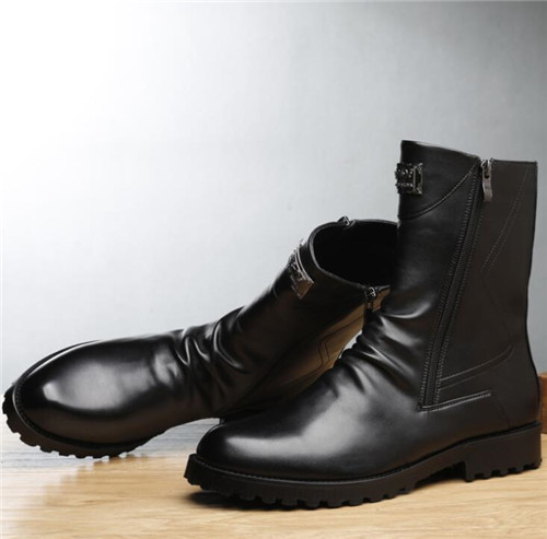 日本正規品 ブーツ マーティンブーツ メンズ ビジネスシューズ 革靴 ショートブーツ ジッパー 防水 滑り止め エンジニアブーツ 春の最新作 送料無料 Carlavista Com