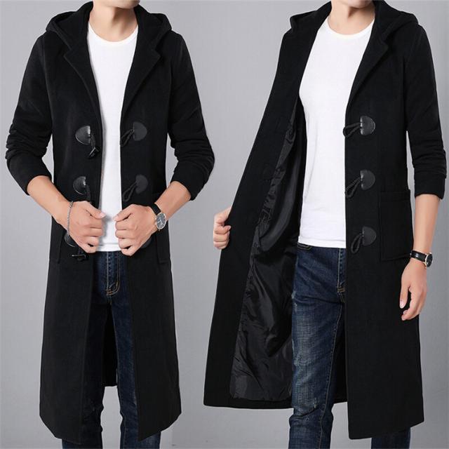人気no 1 本体 メンズロング丈 ダッフルコートメルトン フード ビジネス 厚手 アウター コート防寒 細身 クライマックスセール Www Servblu Com