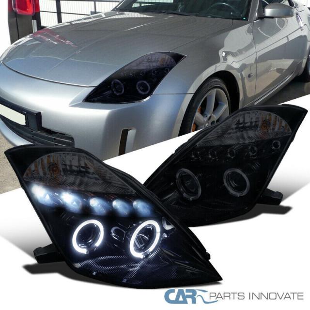 最新情報 Z33 フェアレディz Z33 350z Led ヘッドライト ヘッドランプ 日産 Vq35de Spec D製 タイプc スモーク 人気カラー再販 Sylvaniatownshippolice Com