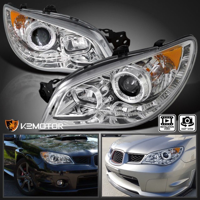 工場直送 K2motor製 スバル Gda Gdb インプレッサ F G型 Ej Ledヘッドライト クリア シルバー 楽天市場 Olsonesq Com