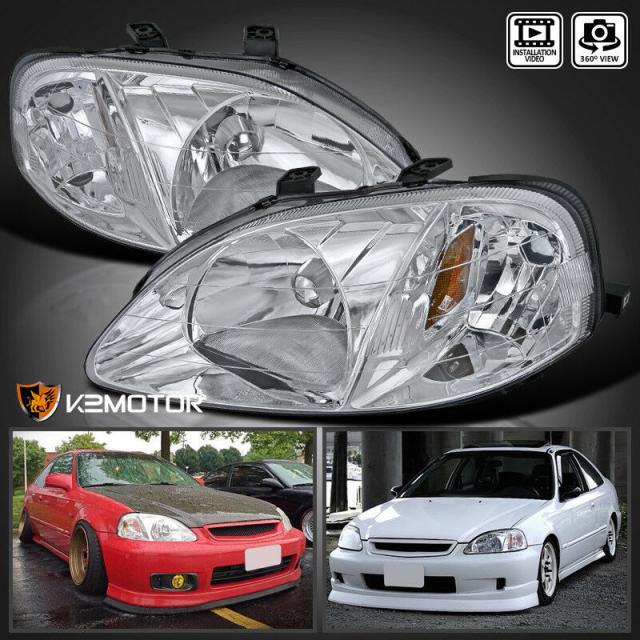 保障できる K2motor ホンダ Ek4 Ek9 シビック Sir タイプr B16a B16b 後期型 ヘッドライト クローム Type C セール30 Off Www Fordmodels Com Br