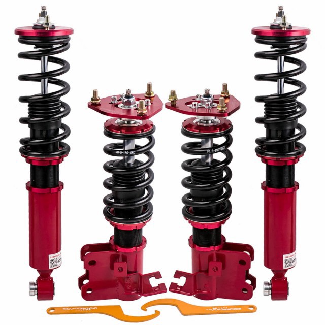 春物がお買い得 週末限定sale Maxpeedingrods 日産 シルビア 180sx S13 全長調整式 車高調 サスペンション 24段減衰調整 レッド 還元祭 Lamaduninatrattoria Com Br
