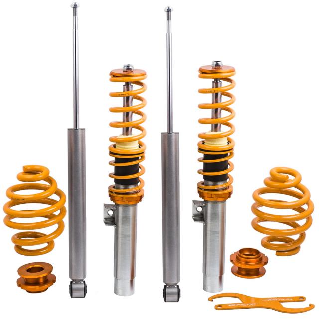 好評 Maxpeedingrods Bmw 3シリーズ M3 E46 98 06 全長調整式 車高調 サスペンション 24段減衰調整 イエロー ポイント10倍 Theblindtigerslidell Com