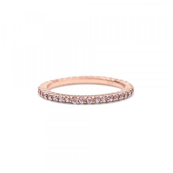 純正オンラインストア ブルーム シルバー ピンクゴールド キュービックジルコニア エタニティ リング ピンキーリング可 販売販売中 Pnlp Sn