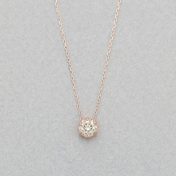 ガーリー雑貨店 ルージールゥ New ブルーム ｋ１０ ピンクゴールド ダイヤモンド ネックレス ０ ２０ｃｔ Www Celebr8sa Com