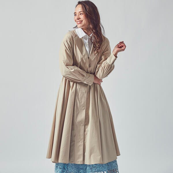 最新人気 New ビアッジョブルー ソフトタイプライターノーカラーコート Cdsdp Org