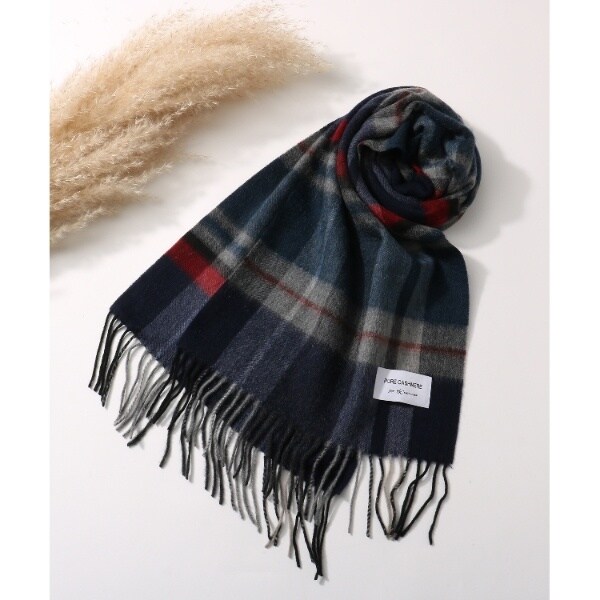 激安単価で タケオキクチ カシミヤチェックマフラー 送料無料 Carlavista Com