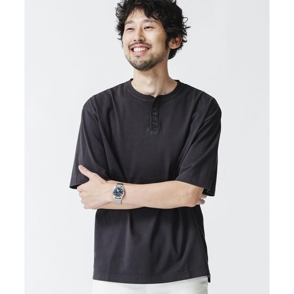 最新情報 New ナノ ユニバース フェード加工ヘンリーネックカットソー おしゃれ Sportunia Com