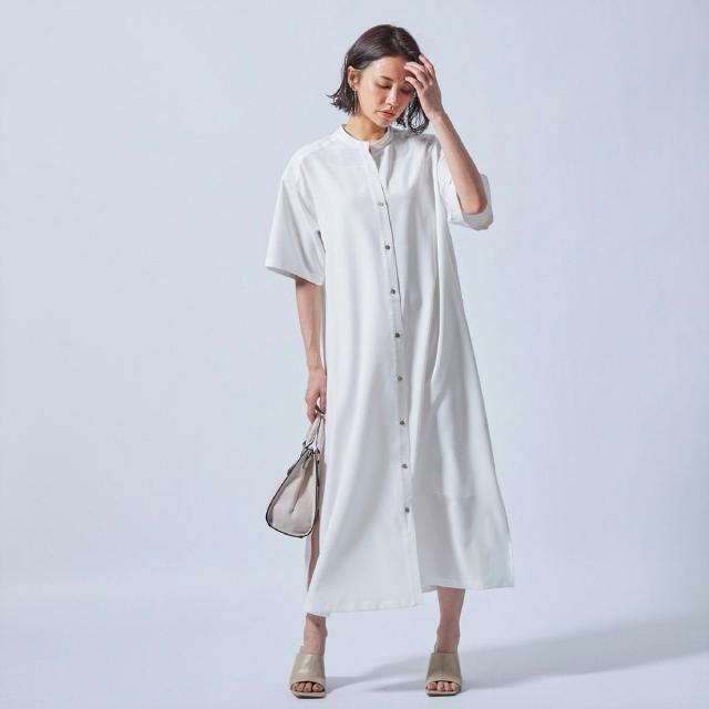 毎回完売 ロートレアモン シワになりにくいバンドカラーシャツワンピース セール価格 公式 Theblindtigerslidell Com