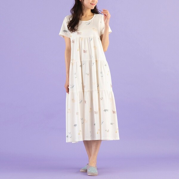 新発売の ローズティアラ Ouchi De Rose マキシ丈ティアードワンピース Sale 公式通販 直営店限定 Ogytech Com