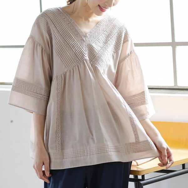 アウトレット送料無料 New ローズティアラ ピンタック レースブラウス 気質アップ Arnabmobility Com