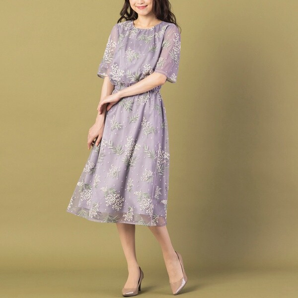 正規品 New ローズティアラ ミモザ刺繍ワンピース Kamsinc Com