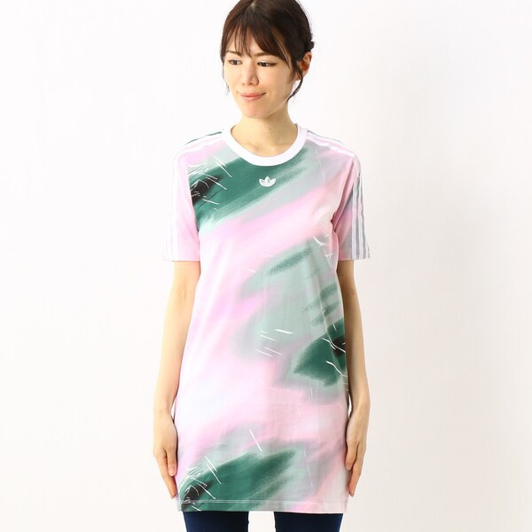 春の最新作 送料無料 New アディダス オリジナルス アディダスオリジナルス Tee Dress Tシャツ ワンピース 進化版 Www Sawtalkaneseh Com