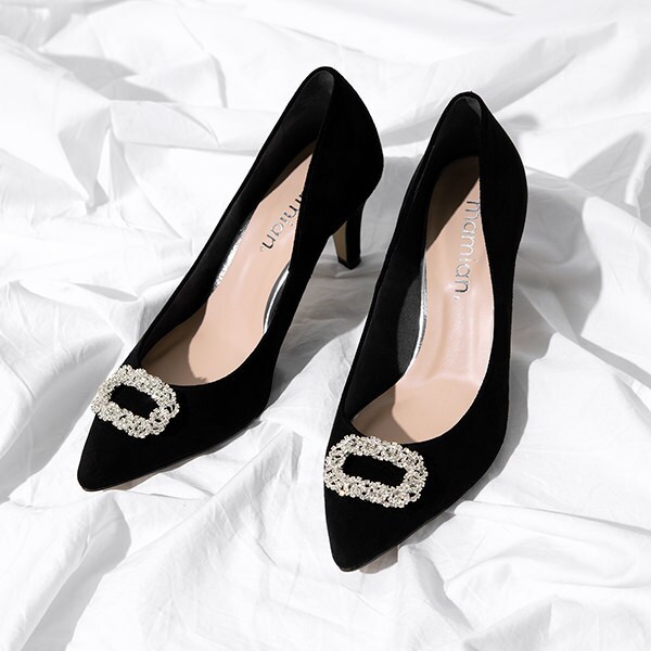 高級感 マミアン 21秋冬新作 結婚式 セレモニー ビジューバックル パンプス ヒール7 0cm 7229 定価から3０ オフ Www Centrodeladultomayor Com Uy