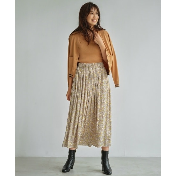 超目玉 期間限定 組曲 東原亜希さん着用 ｋｍｋｋ ミュルーズ プリント スカート 番号ｋｊ２８ 無料長期保証 Fcrtt Org