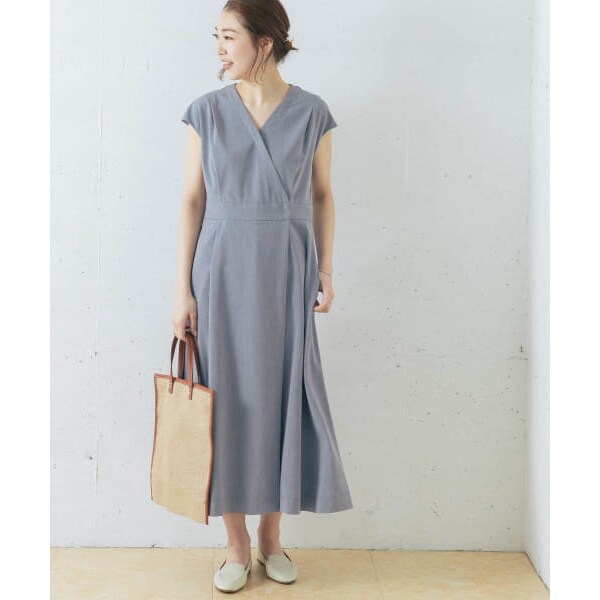 新商品 アーバンリサーチ ロッソ リネンライクタックカシュクールワンピース 格安人気 Amdissmedia Net
