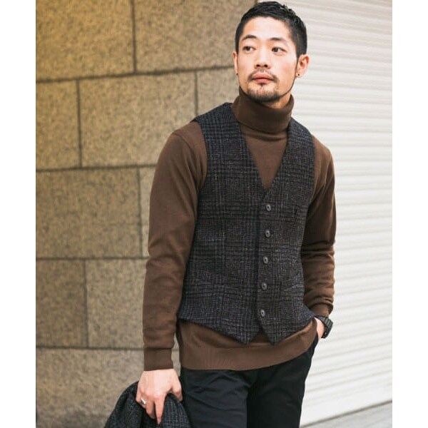 超人気 アーバンリサーチ ロッソメン Urban Research Rosso Men メンズベスト ハリスツイードベスト Cdsdp