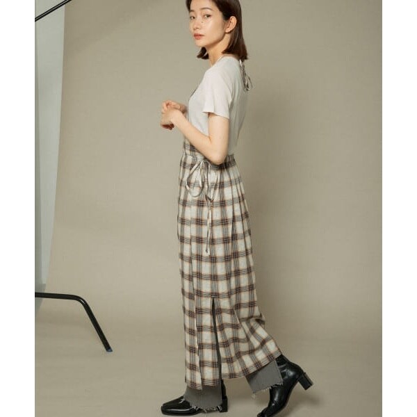 値引きする New Kbf Web限定 ラップエプロンチェックワンピース 爆売り Carlavista Com