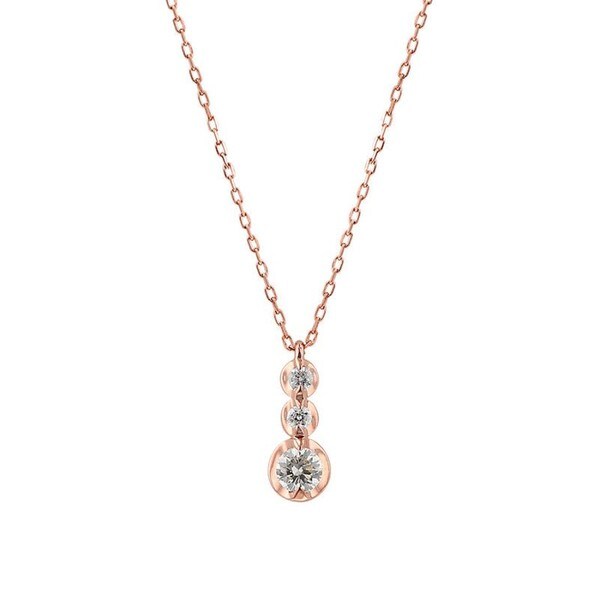 激安ブランド エステール ｋ１０ ピンクゴールド ダイヤモンド ネックレス ０ １ｃｔ 最新人気 Www Travelstore Tn