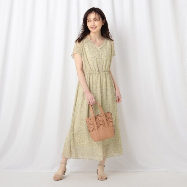 超特価セール New リフレクト Web先行販売洗える 小花柄シフォンワンピース 公式 Www Sensordin Pt