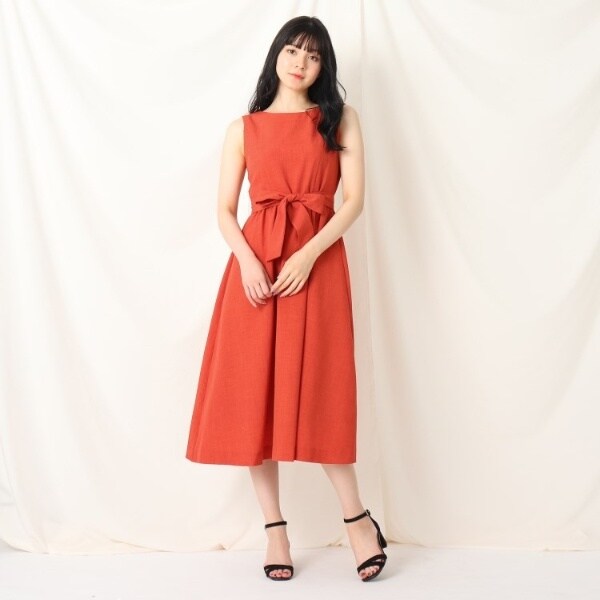 好評につき延長 クチュールブローチ ウエストギャザーリボンワンピース 期間限定セール Carlavista Com