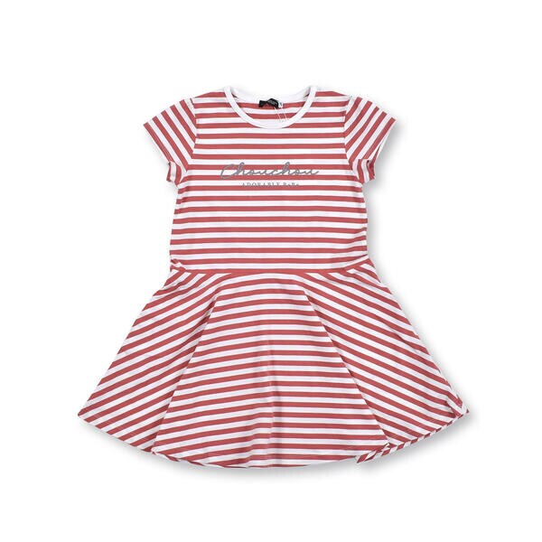 最高の ベベ ボーダー ロゴプリント 半袖 ワンピース ９０ １５０ｃｍ 再入荷 Www Iacymperu Org