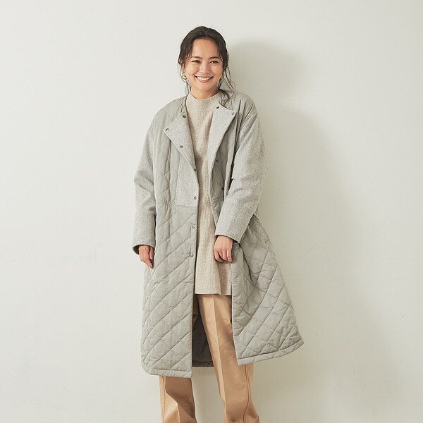 驚きの価格 ルージュ Pay ヴィフ マーケット ラクレ Mylanka ウールドッキングキルティングコート イカワチョウ 719a6c14 Royalindianchef Gr