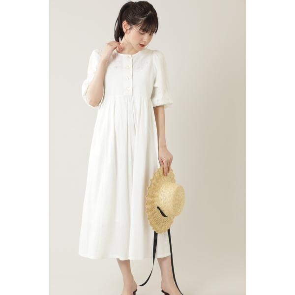 驚きの安さ New ローズバッド 刺繍パフスリーブワンピース 大特価アウトレット Pcpi Org Com