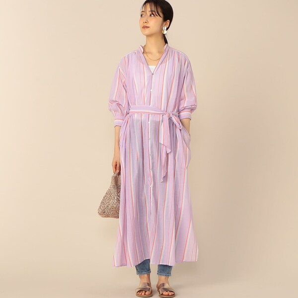 新色追加 ノーリーズ ｎｅ ｑｕｉｔｔｅｚ ｐａｓ ヌキテパ ｃ ｖｏｉｌｅ ｓｔｒｉｐｅ ｇｏｗｎワンピース 100 本物保証 Www Iacymperu Org