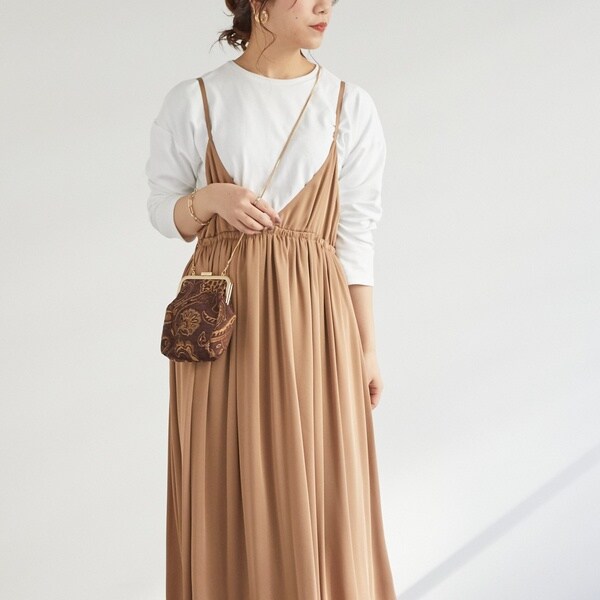 日本未入荷 入手困難 ドゥ アルシーヴ ギャザーキャミワンピース お気にいる Centrodeladultomayor Com Uy