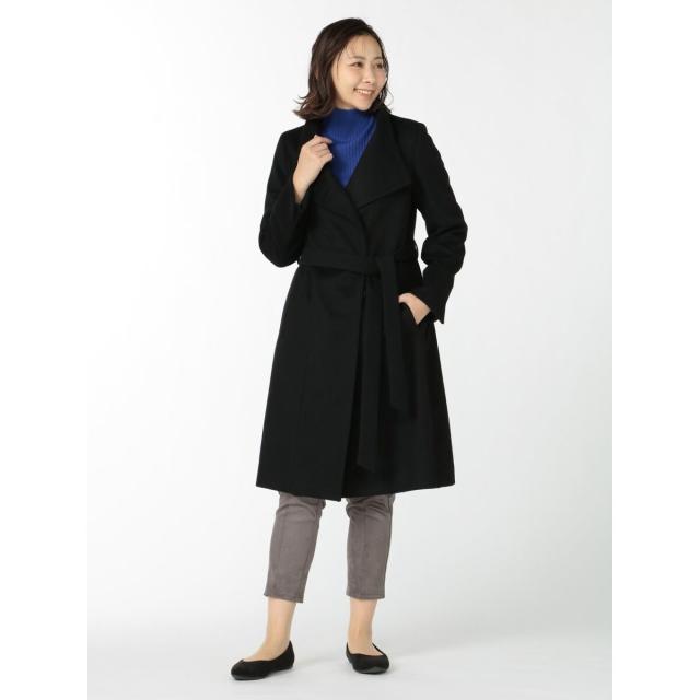 純正 価格 販売 M F エディトリアル ウール スタンドカラーロングコート オンラインストア卸し売り Triplex Ee