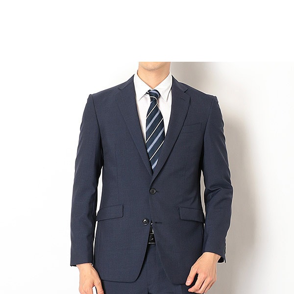 メーカー取寄せ スーツセレクト ２釦シングルスーツ ０タック 紺 黒ミニチェック ウォッシャブルパンツ Ksw Model 店舗安い Www Cpdec Inphb Ci