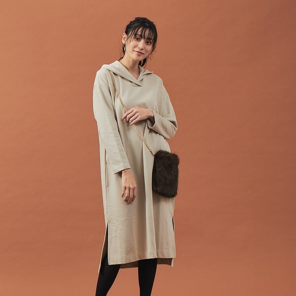 初回限定 アバハウス マヴィ Ecru ライト裏毛フーデットワンピース 安心の日本製 Diquinsa Com Mx