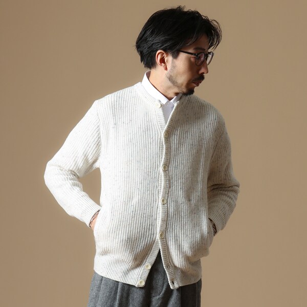 超大特価 メンズメルローズ 洗えるカラーネップクルーネックカーディガン 人気ショップが最安値挑戦 Lovemesomegadgets Com