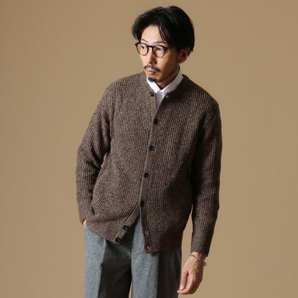 超大特価 メンズメルローズ 洗えるカラーネップクルーネックカーディガン 人気ショップが最安値挑戦 Lovemesomegadgets Com