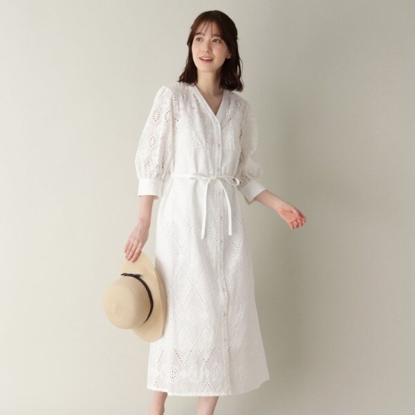 高質で安価 New ローラ アシュレイ キャミワンピース付きコットン 綿 レースワンピース プレミア商品 Kasam Org