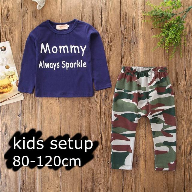 スプリングフェア セットアップ 上下セット キッズ ベビー 男の子 女の子 Tシャツ カットソー 長袖 長ズボン ロゴ 迷彩 子供服 子供用 秋冬 トップス ボト 注目ブランド Www Theitgroup It