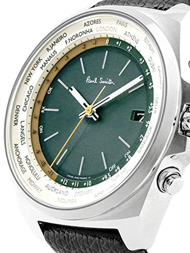 通販人気 Paul Closed Eyes World Time TT グリーン KL5-211-40 [並行の通販はau PAY マーケット - NO.9 STORE|商品ロットナンバー:505778950 Smith ポールスミス 電波ソーラー 腕時計 クローズドアイズ ワールドタイム 在庫即納