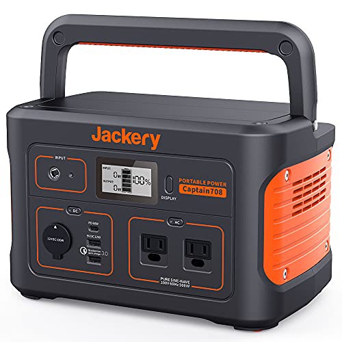 Jackery ポータブル電源 708 発電機 ポータブルバッテリー 大容量 191400mAh/708Wh 家庭用 アウトドア用 バックアップ電源