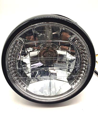 バイク用 汎用 マルチ リフレクター ヘッドライト レンズ径 145mm Led ウインカー 付き デイライト H4 バルブ 社外品 ドレスアップ カスの通販はau Pay マーケット Interchange Network 商品ロットナンバー