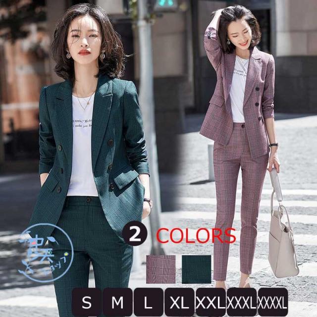 ブランドショッパー付き パンツスーツ卒業式大きいサイズパンツスーツレディース２０代 40代お呼ばれテーラードジャケット パンツフォーマル秋冬スーツ 入学式 再入荷 Asianatusah Shop