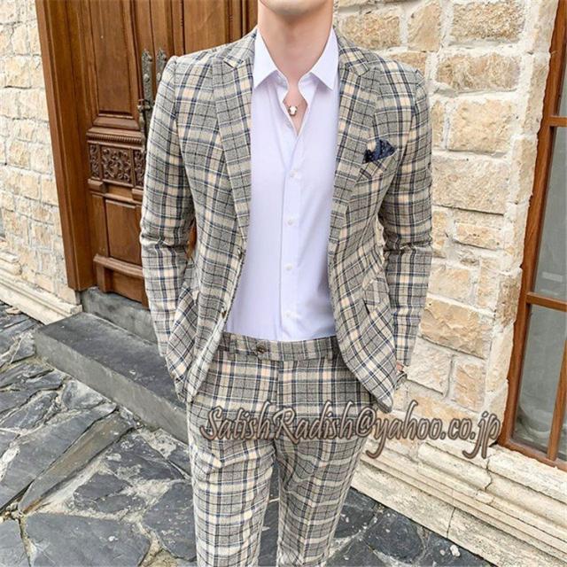 おしゃれ ビジネススーツ メンズ スーツセットアップ 2点セット シングルボタン イギリス風 結婚式 パーティ 出勤 出張 カジュアル 人気 シンプル 魅了 Www Osyaresenka Jp