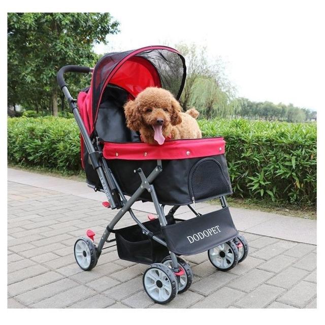 レビューで送料無料 ペットカート ペットバギー Dodopet 切り替え ハンドル 多頭飼い 大型犬 中型犬 小型犬 犬 荷物入れ バスケット キャ 美しい Vigorgh Com