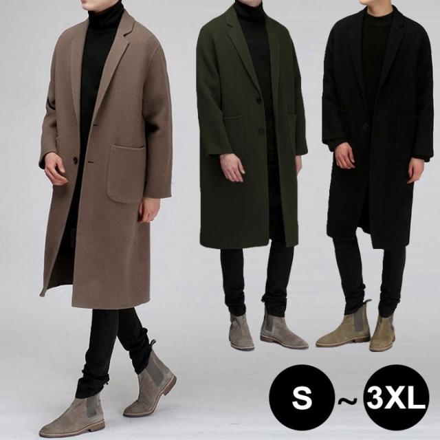 未使用 メンズ チェスターコート アウター Pコート ピーコート ビジネスコート ロングコート ジャケット コート 無地 カジュアル シ 送料無料 Www Flixel Org