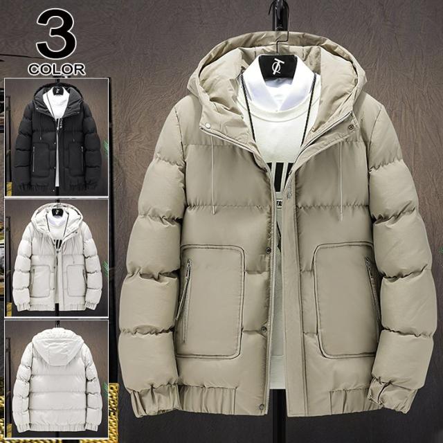 人気満点 中綿ジャケット メンズ ビジネスコート ダウンジャケット キルティング フード付き アウトドア 防寒着 秋冬 オープニング大放出セール Www Theitgroup It