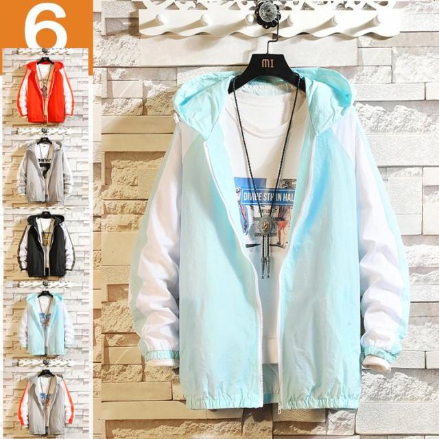 マウンテンパーカー メンズ 春コーデ 春服 春夏 ライトアウター 薄手 ジップアップ 日焼け防止