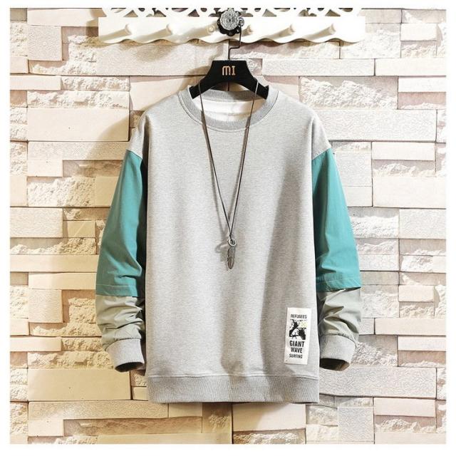 スウェットトレーナー メンズ 春服 長袖tシャツ クルーネック 切り替え プルオーバートレーナー 韓国ファッション メンズトレーナー 人気の通販はau Pay マーケット にゃニャオ 商品ロットナンバー